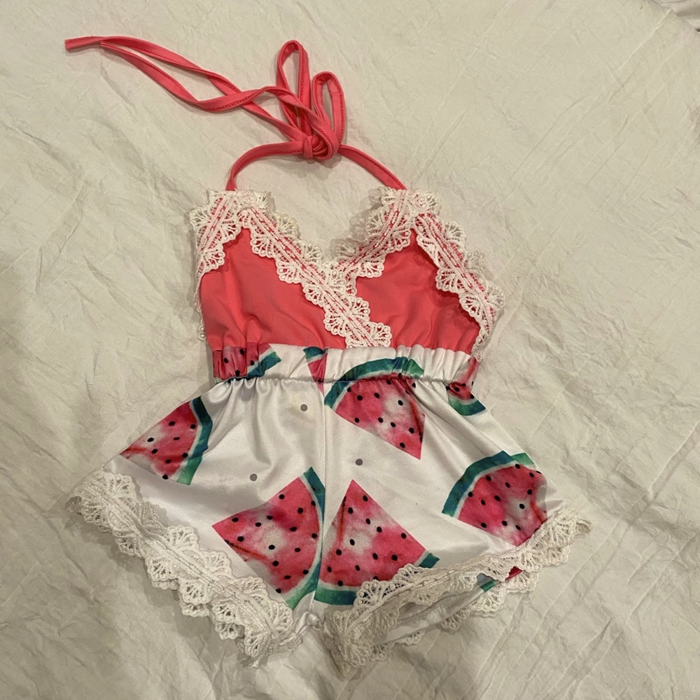 Baby girl romper halter top